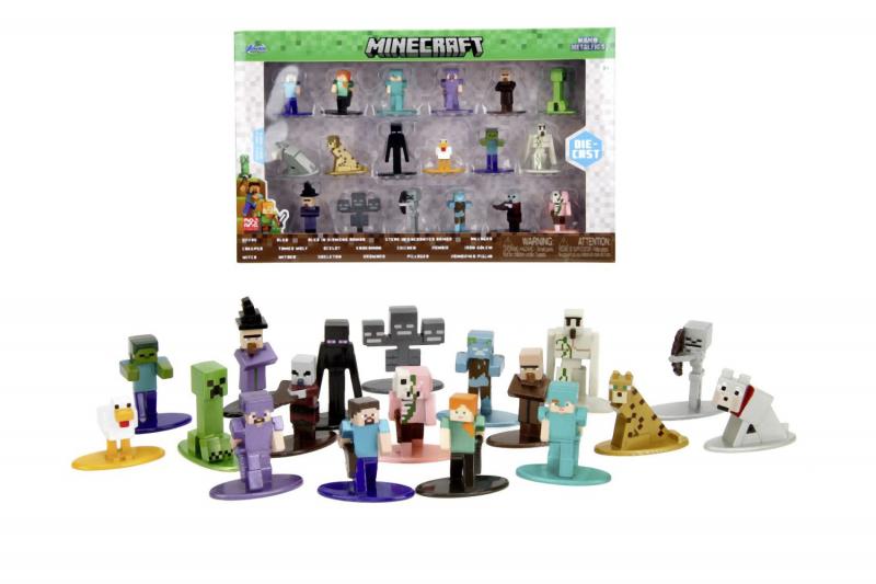 Minecraft Kovové sběratelské nanofigurky 18 ks, Wave 12